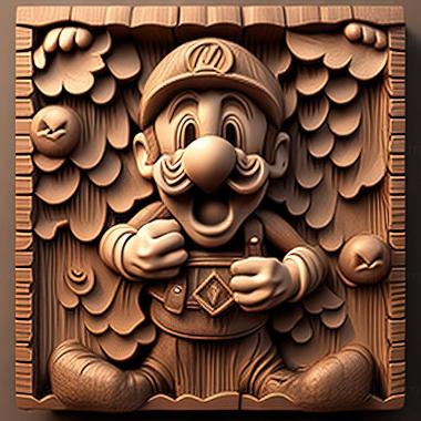 3D модель Марио из Super Mario (STL)